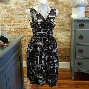 Vintage Geometric Wrap Deess